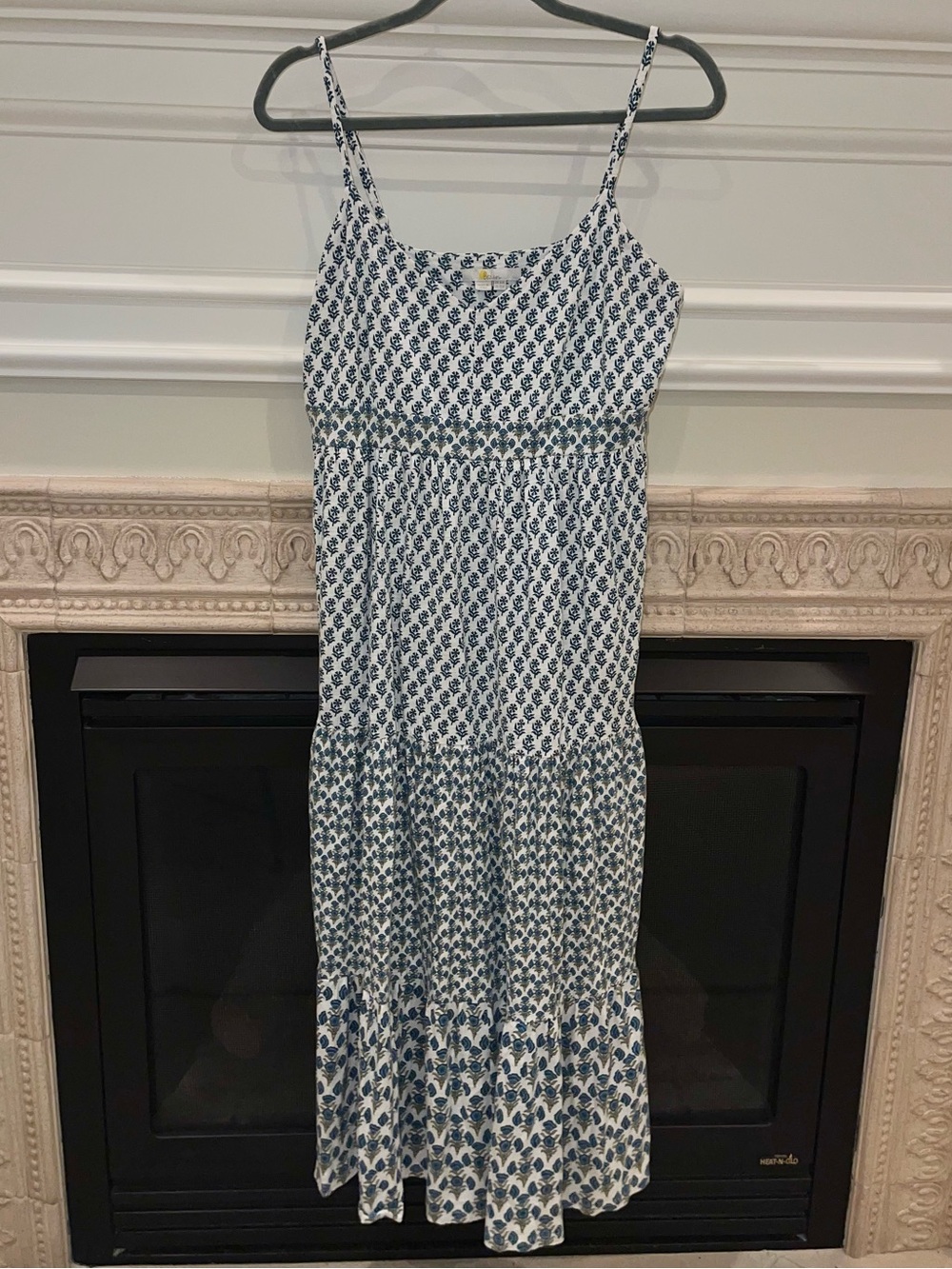 Boden jersey maxi dress in block print - Picture 2 of 8